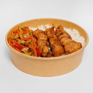 Brochette de poulets