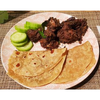 Chapati with Mutton