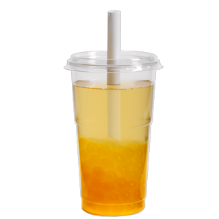 Bubble tea perles de fruits ananas