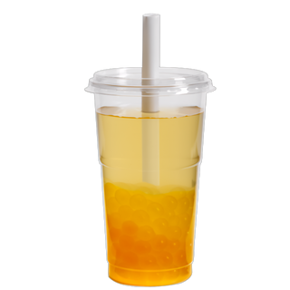 Bubble tea perles de fruits ananas