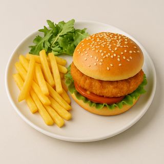 Chicken Burger + Frites