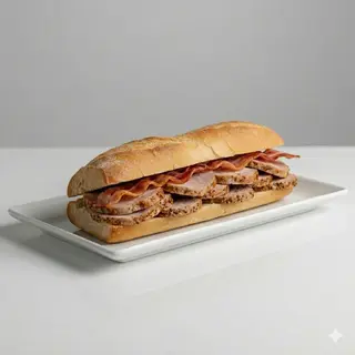 Bocadillo De Bacon Y Lomo