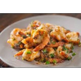 Prawns in garlic and ginger