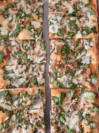 Szpinak/gorgonzola/orzechy włoskie