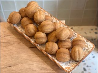 Gorishok (Cookies with Condensed Milk and Hazelnut inside)