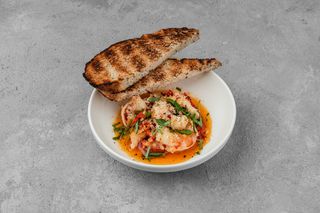 Креветки з часниковим маслом - гостра страва (150г)