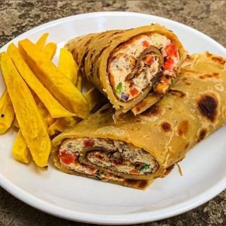 Chicken Power Rolex with Chips