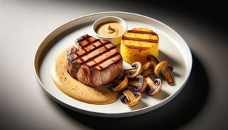 Свински врат на грил