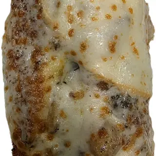 Crocchettone porcini, provola e salsa tartufata