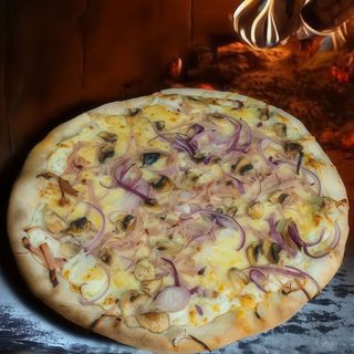 pizza carbonara (familiar)