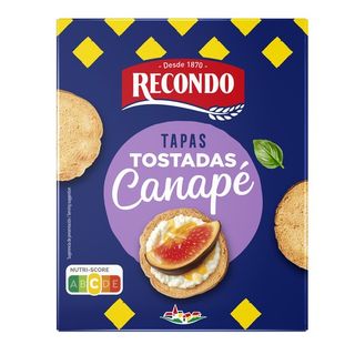 Tostadas Redondas de Pan Normal Para Canapés Recondo 110 G.