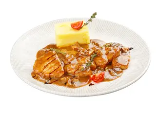 Свински каренца с манатарки (350г)