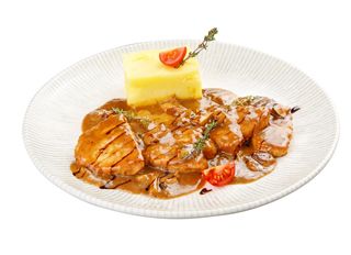 Свински каренца с манатарки (350г)