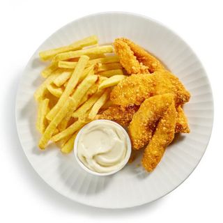 CHICKEN FRITES + CHIPS ( SLATKO LJUTI UMAK)