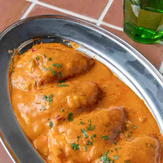 Pimientos rellenos de bacalao