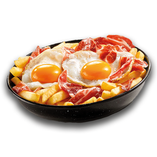 Huevos Rotos Con Jamón