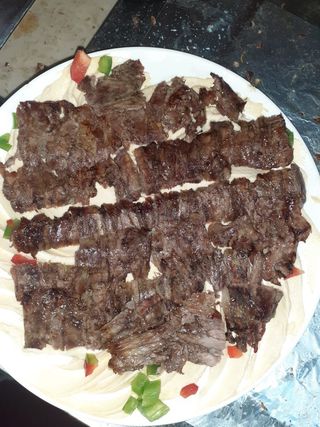 Homos chawarma viande