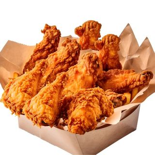 Menú Alitas Broaster  10 piezas.