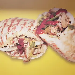 Pita carne y verduras
