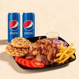 Gyros na tanjiru + 2x Pepsi
