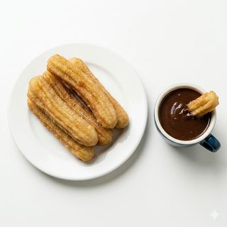 Combo 4 Raciones De Churros De Papa Y Chocolates 4 Uds.