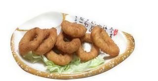 312. Anelli di cipolla fritti