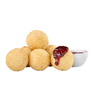 Сирні кульки з малиновим соусом (200/45г)