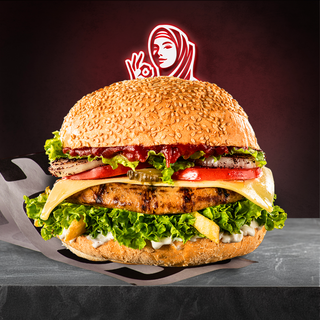 Cheeseburger de pui