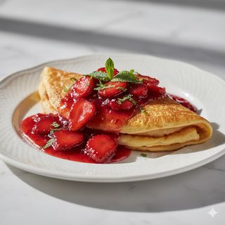 Crepe Mermelada De Fresa