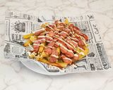 Salchichas Bockwurst & Patatas al estilo belga (Salchipapa) 