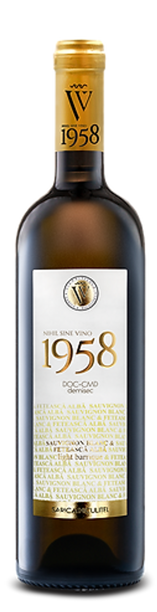 Via Viticola Sarica Niculițel 1958 - Sauvignon Blanc / Fetească Albă Alb Demisec 0.75l
