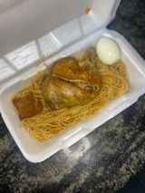 Jollof Spaghetti with chicken