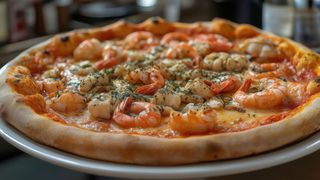 Pizza De Gambas (33 Cm.)