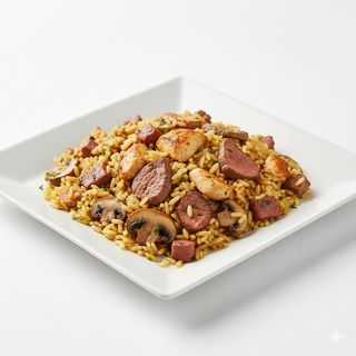 Arroz De Carnes Y Champis (Para 2 Personas)