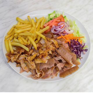 Menú plato kebab