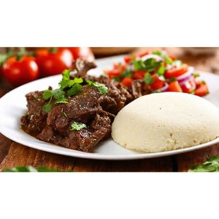 Aleso with Ugali or Chapati