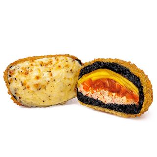 Zapiekany Burger z łososiem