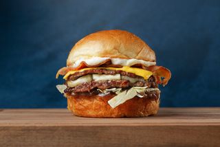 Blue Cheese and Bacon burger