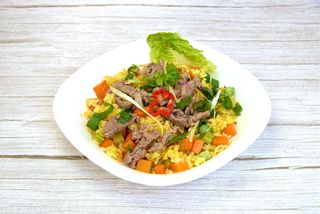 Fried rice with beef