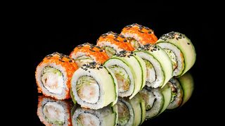 Інь Ян рол з креветкою