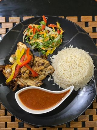Fried Chicken with Rice