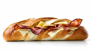 Panino con pancetta e patatine