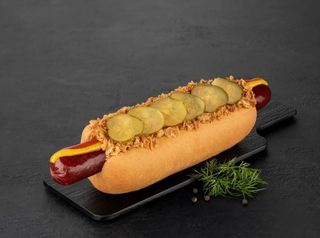 Դանիական հոթ-դոգ XL "Տավարի" երշիկով