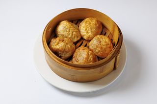 Жареные манты с мясом 3шт. 