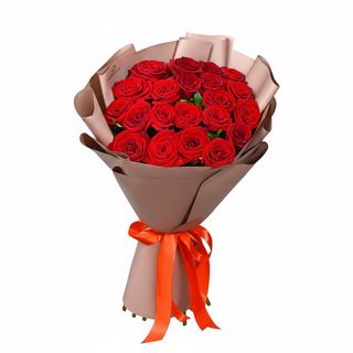 Букет в упаковці"21 червона троянда!"