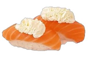 100.Nigiri salmone e Philadelphia - 2 pezzi