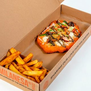 Milanesa de Pollo Setas y Trufas