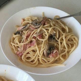 Spaghetti Poulet Champignons