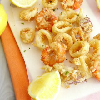 Frittura di calamari e gamberi