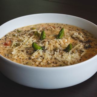 Risotto Espargos e Cogumelos c/ Mascarpone